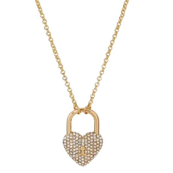 BAUBLEBAR • Sugarfix Gold Heart Love Lock Necklace Valentine’s Day - Picture 1 of 3